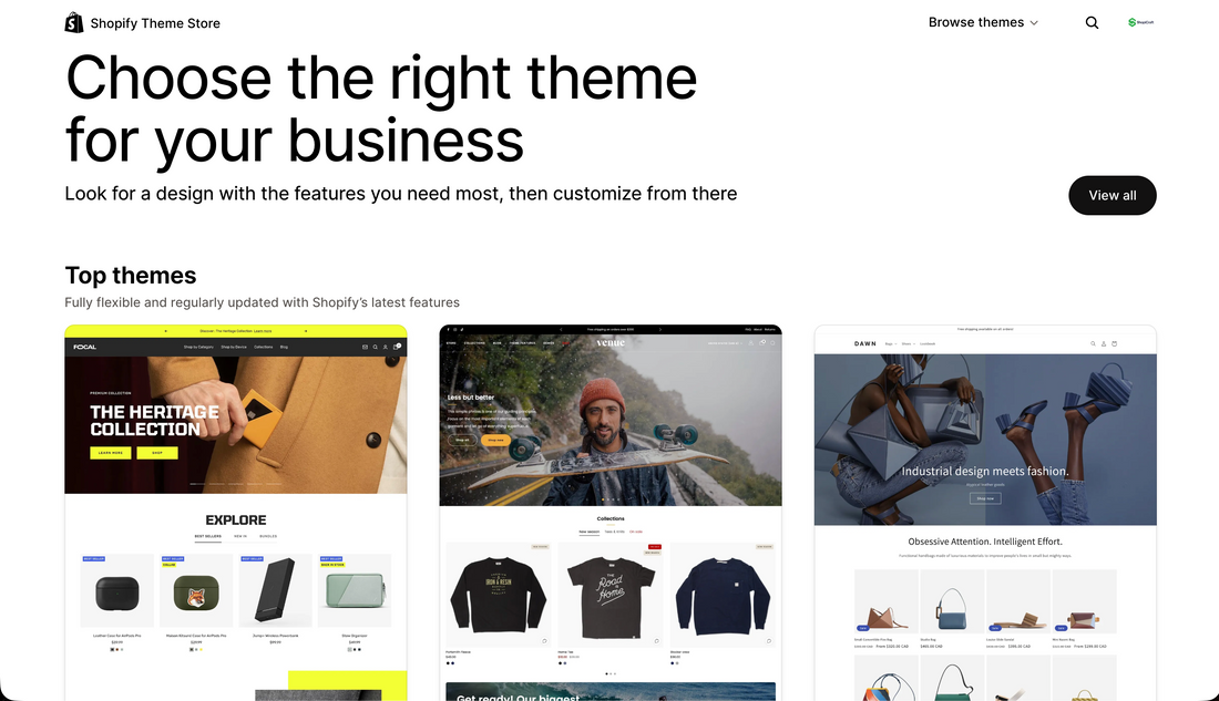 How to Pick a Shopify Theme | Shopify Experts Ireland | ShopiCraft