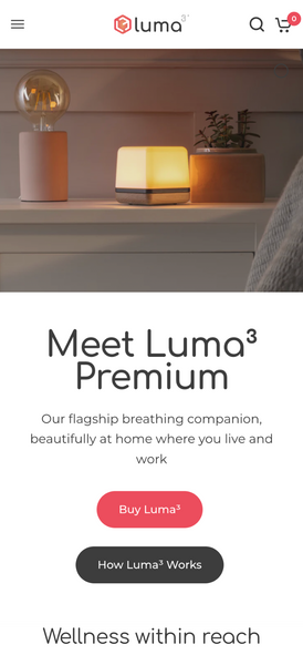 Screenshot of an online store called Luma3, a client of ShopiCraft agency that builds Shopify stores.